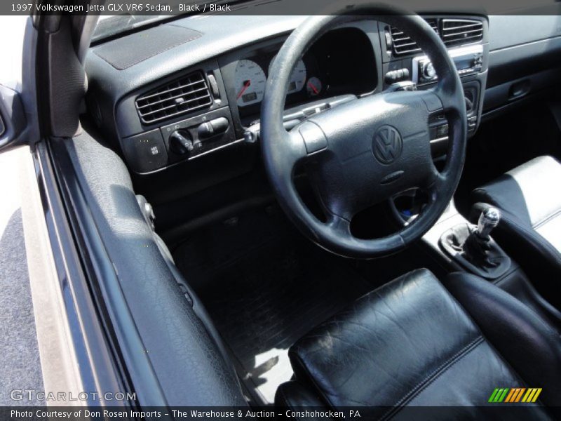 Black / Black 1997 Volkswagen Jetta GLX VR6 Sedan