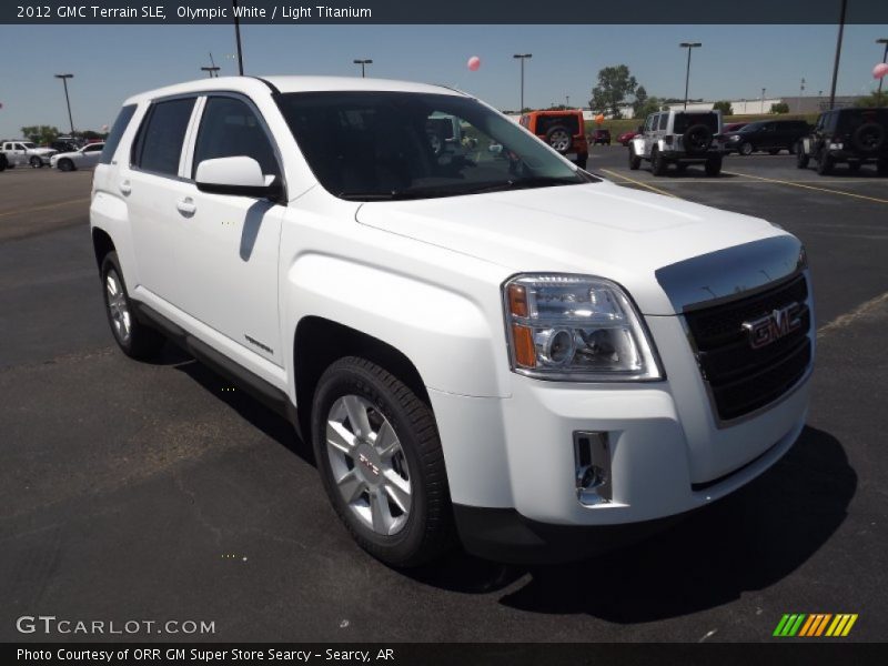 Olympic White / Light Titanium 2012 GMC Terrain SLE