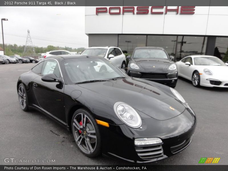 Black / Black 2012 Porsche 911 Targa 4S