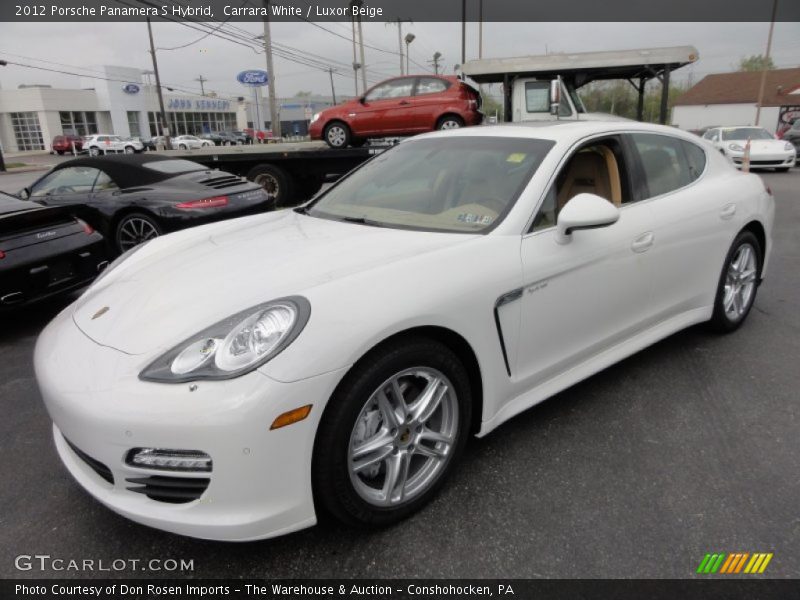 Carrara White / Luxor Beige 2012 Porsche Panamera S Hybrid