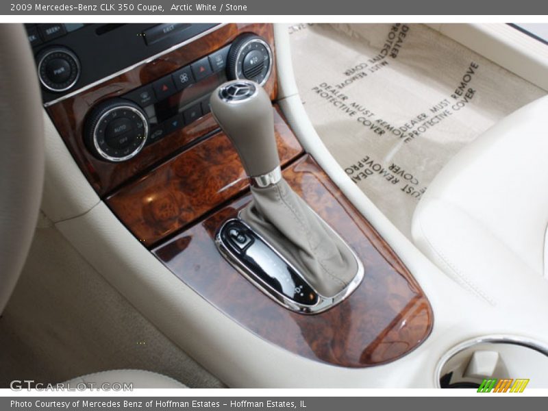 Arctic White / Stone 2009 Mercedes-Benz CLK 350 Coupe