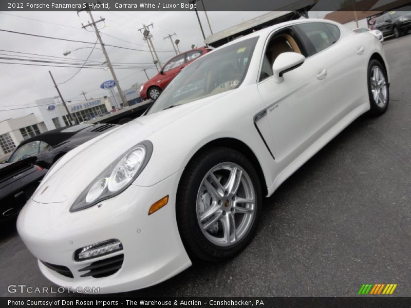 Carrara White / Luxor Beige 2012 Porsche Panamera S Hybrid