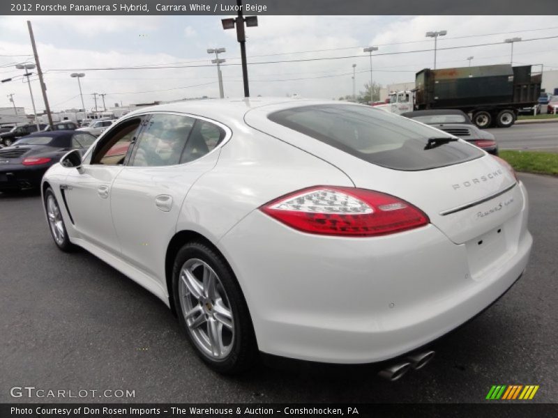 Carrara White / Luxor Beige 2012 Porsche Panamera S Hybrid