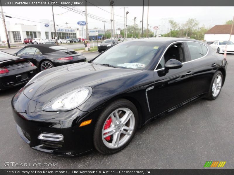 Black / Black 2011 Porsche Panamera Turbo