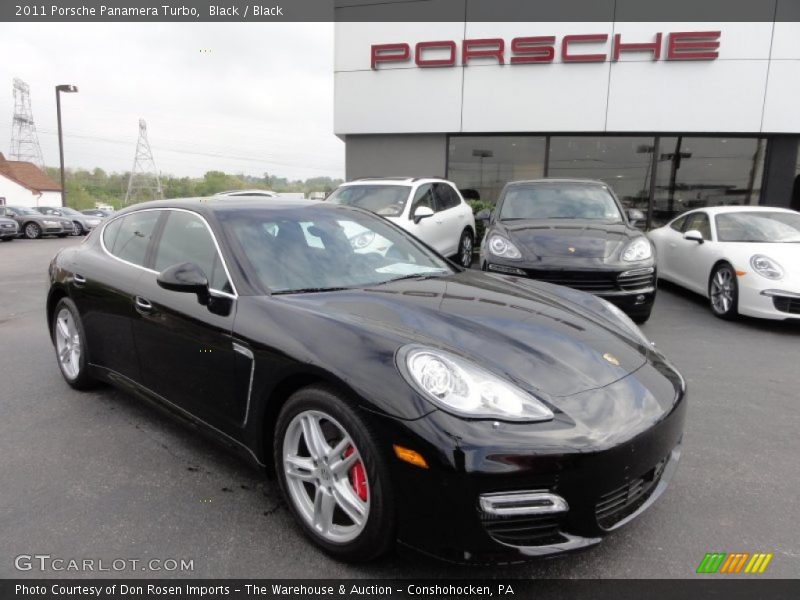 Black / Black 2011 Porsche Panamera Turbo