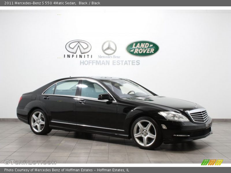 Black / Black 2011 Mercedes-Benz S 550 4Matic Sedan