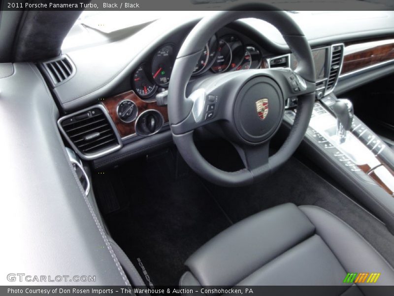 Black / Black 2011 Porsche Panamera Turbo