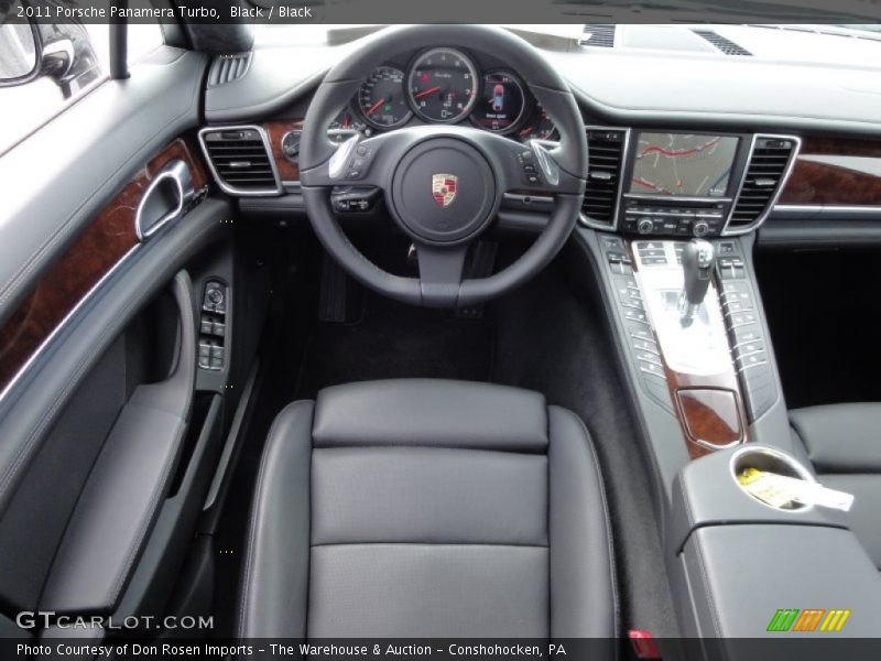 Black / Black 2011 Porsche Panamera Turbo
