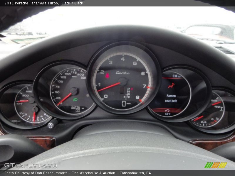  2011 Panamera Turbo Turbo Gauges