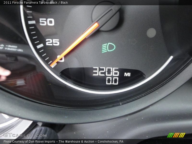 Black / Black 2011 Porsche Panamera Turbo