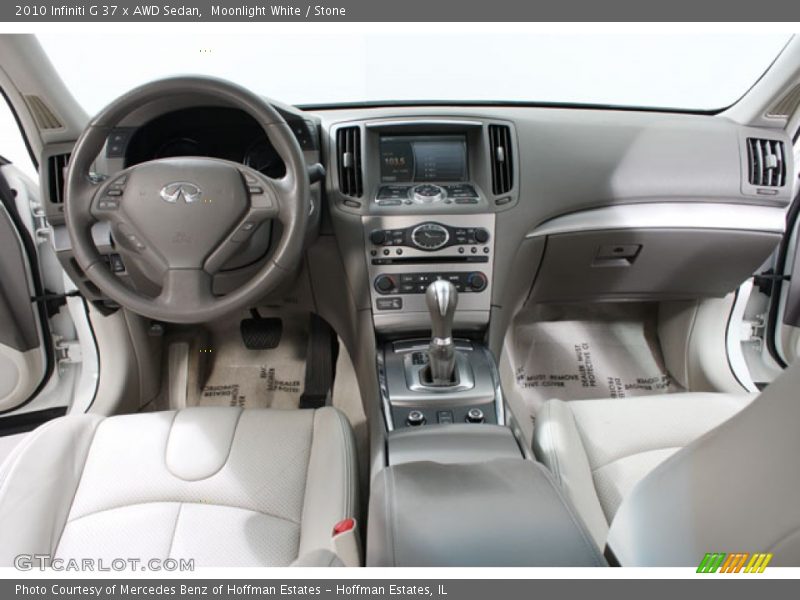 Moonlight White / Stone 2010 Infiniti G 37 x AWD Sedan
