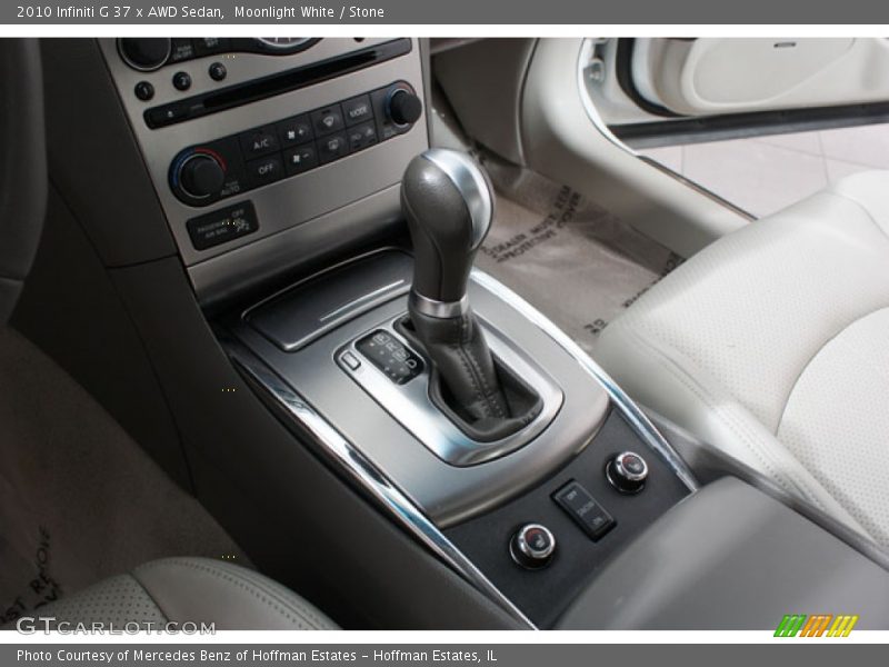 Moonlight White / Stone 2010 Infiniti G 37 x AWD Sedan