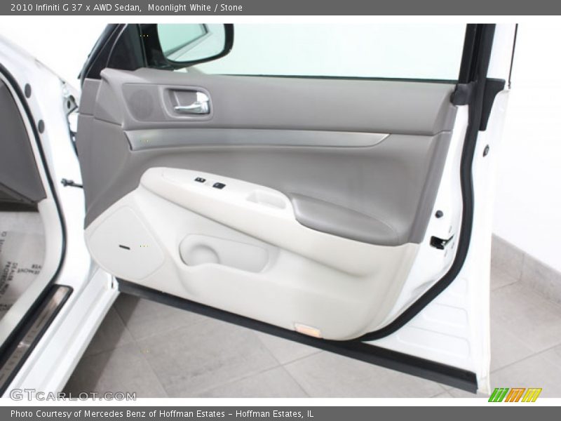 Moonlight White / Stone 2010 Infiniti G 37 x AWD Sedan