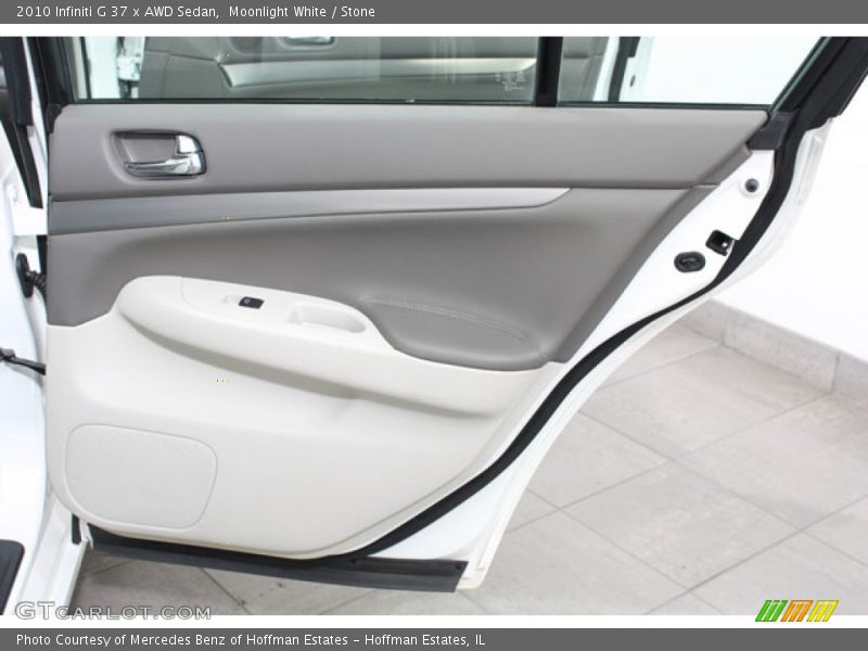 Moonlight White / Stone 2010 Infiniti G 37 x AWD Sedan