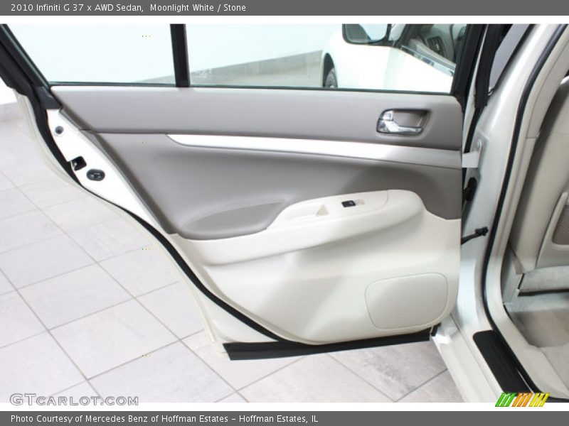 Moonlight White / Stone 2010 Infiniti G 37 x AWD Sedan