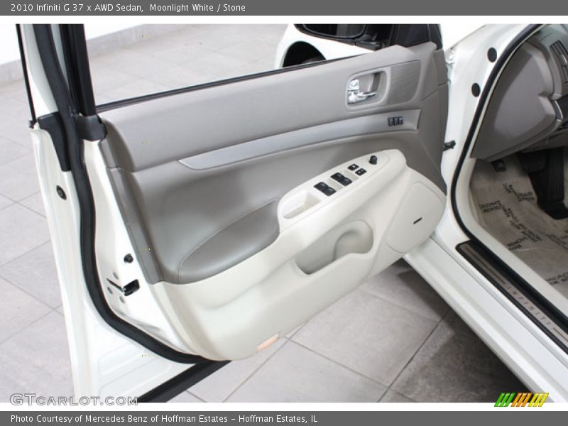 Moonlight White / Stone 2010 Infiniti G 37 x AWD Sedan