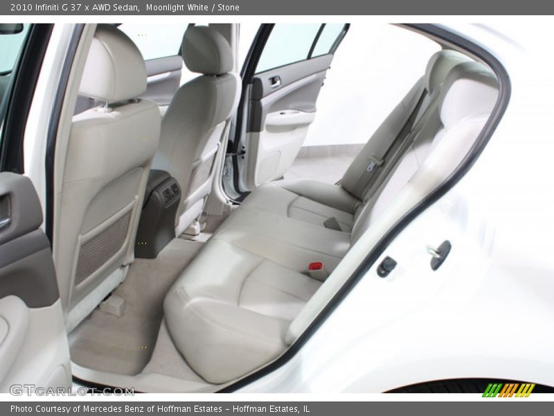 Moonlight White / Stone 2010 Infiniti G 37 x AWD Sedan