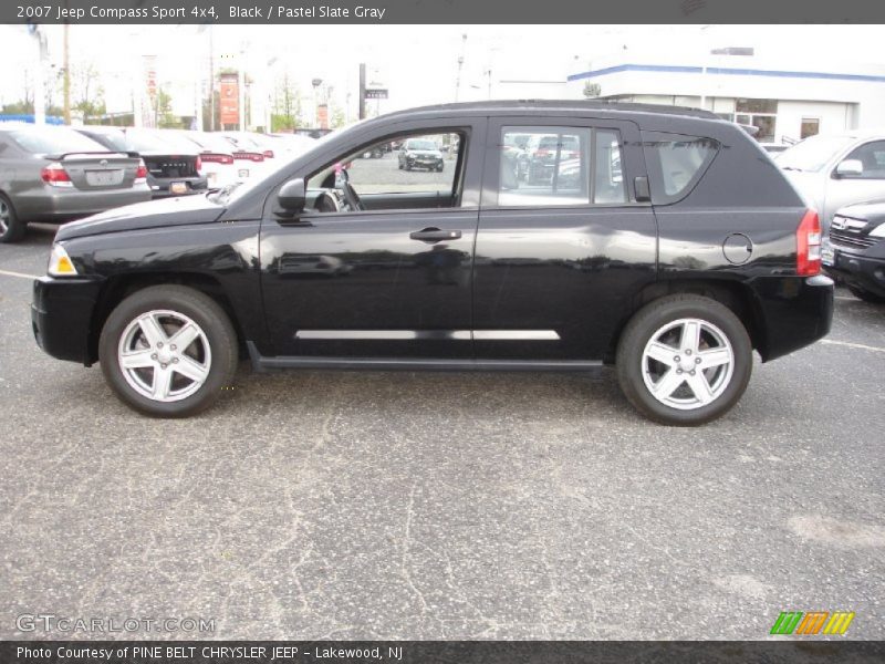 Black / Pastel Slate Gray 2007 Jeep Compass Sport 4x4