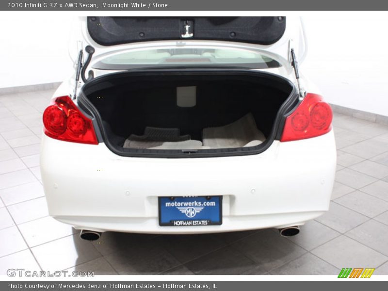 Moonlight White / Stone 2010 Infiniti G 37 x AWD Sedan