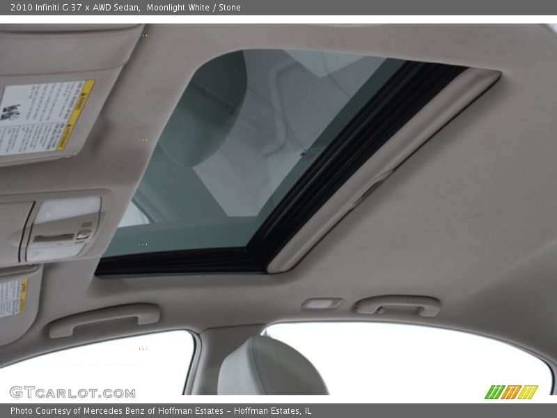 Moonlight White / Stone 2010 Infiniti G 37 x AWD Sedan