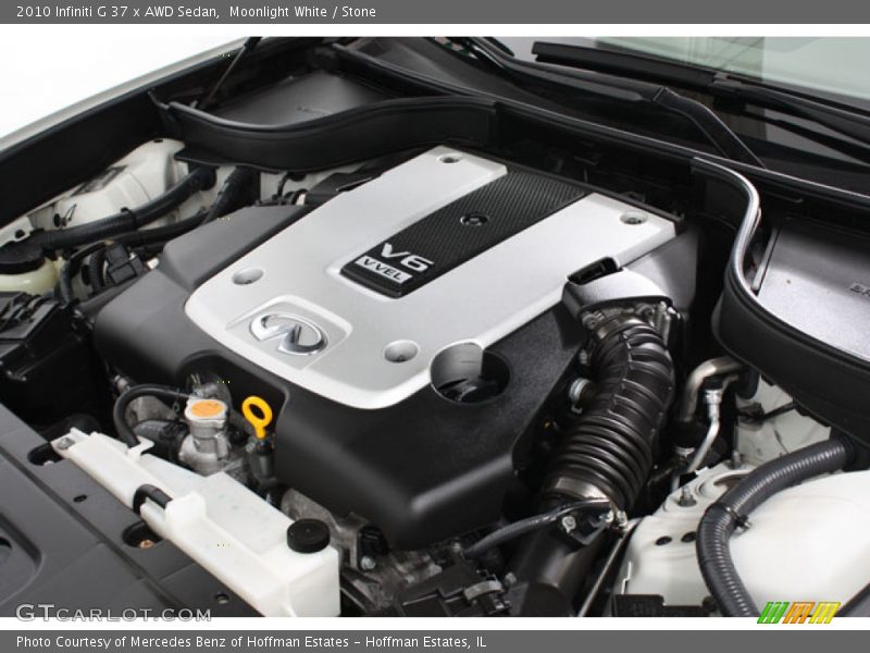 Moonlight White / Stone 2010 Infiniti G 37 x AWD Sedan