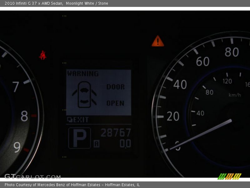 Moonlight White / Stone 2010 Infiniti G 37 x AWD Sedan