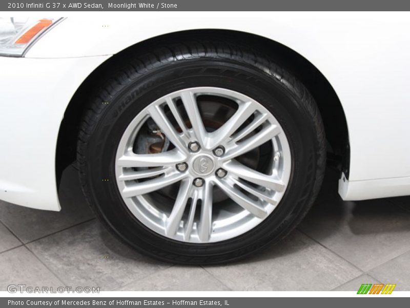 Moonlight White / Stone 2010 Infiniti G 37 x AWD Sedan