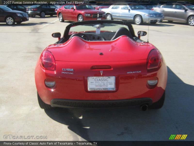 Aggressive Red / Ebony 2007 Pontiac Solstice Roadster