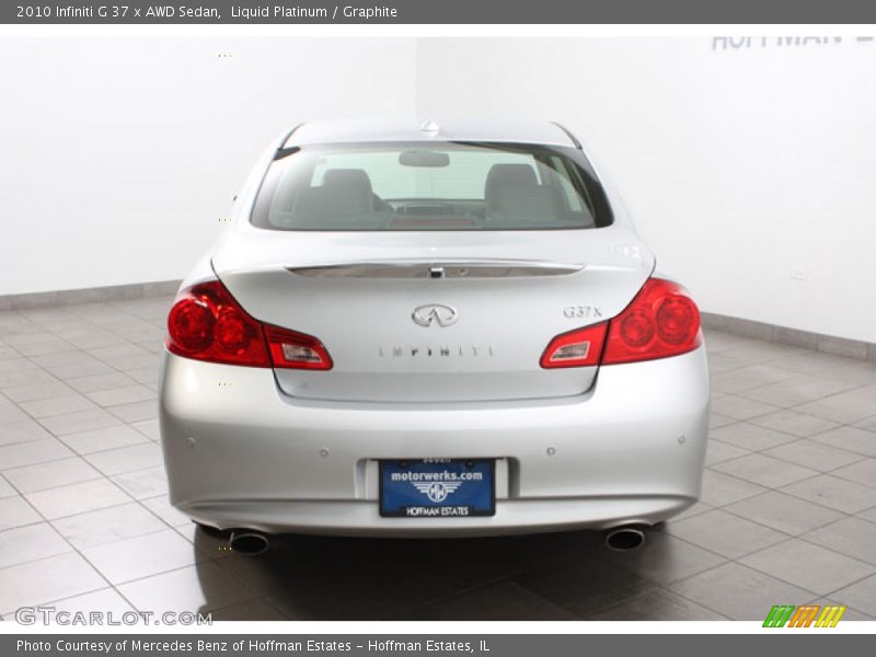 Liquid Platinum / Graphite 2010 Infiniti G 37 x AWD Sedan