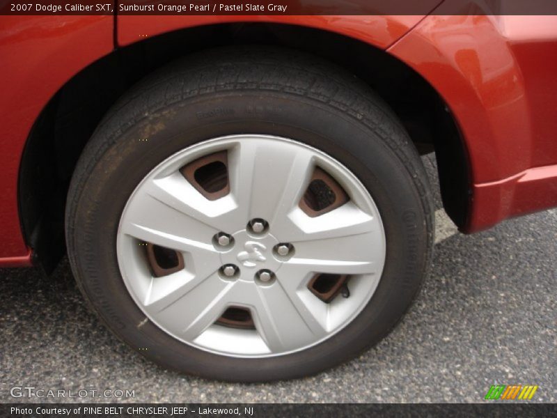 Sunburst Orange Pearl / Pastel Slate Gray 2007 Dodge Caliber SXT