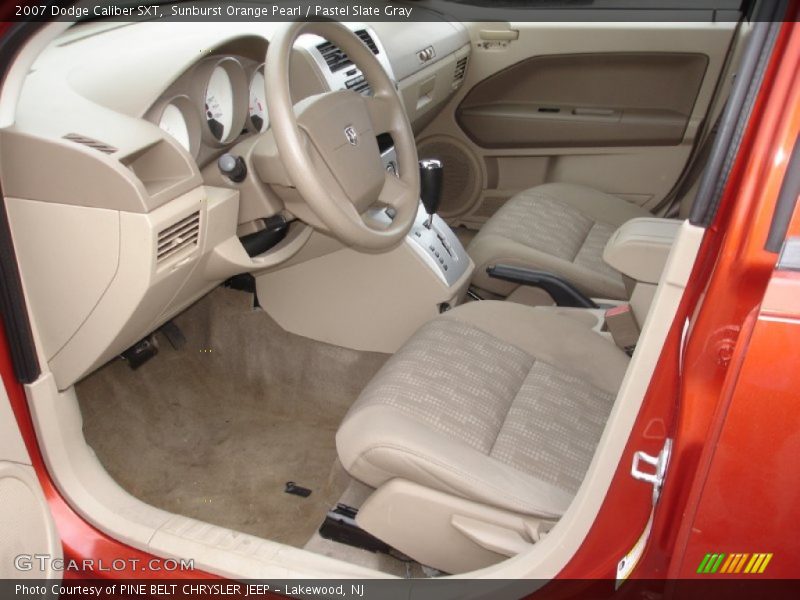 Sunburst Orange Pearl / Pastel Slate Gray 2007 Dodge Caliber SXT