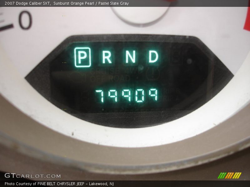 Sunburst Orange Pearl / Pastel Slate Gray 2007 Dodge Caliber SXT