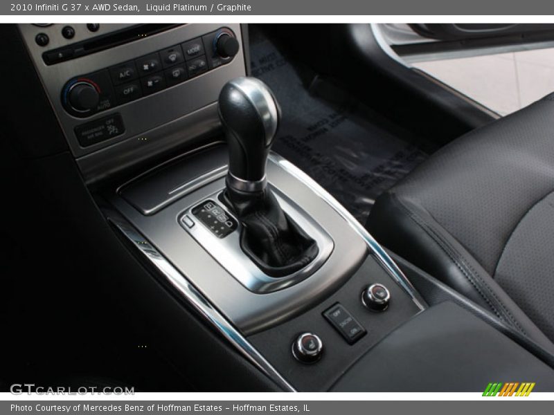 Liquid Platinum / Graphite 2010 Infiniti G 37 x AWD Sedan