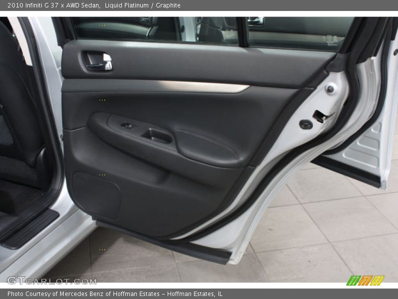 Liquid Platinum / Graphite 2010 Infiniti G 37 x AWD Sedan