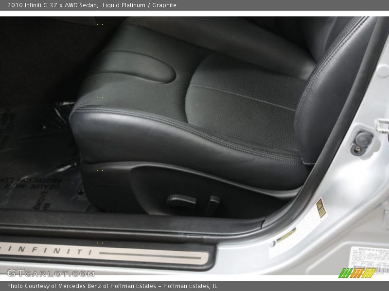 Liquid Platinum / Graphite 2010 Infiniti G 37 x AWD Sedan