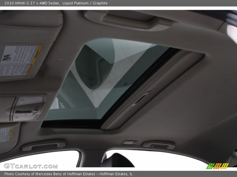 Liquid Platinum / Graphite 2010 Infiniti G 37 x AWD Sedan