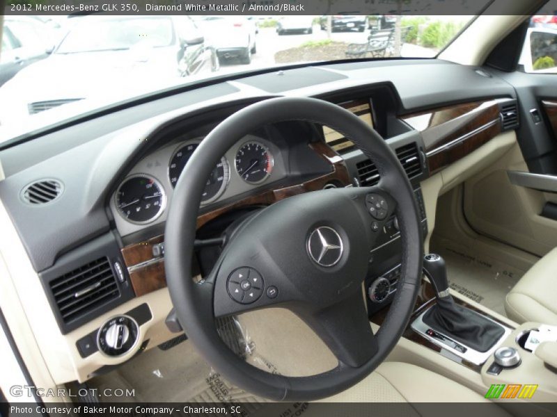 Diamond White Metallic / Almond/Black 2012 Mercedes-Benz GLK 350