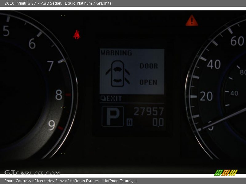Liquid Platinum / Graphite 2010 Infiniti G 37 x AWD Sedan