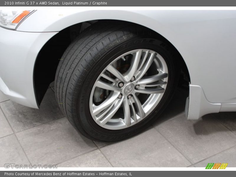 Liquid Platinum / Graphite 2010 Infiniti G 37 x AWD Sedan
