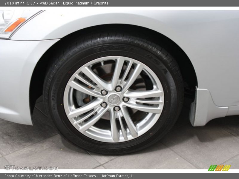 Liquid Platinum / Graphite 2010 Infiniti G 37 x AWD Sedan