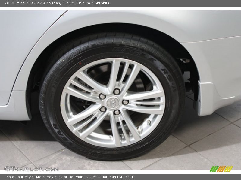 Liquid Platinum / Graphite 2010 Infiniti G 37 x AWD Sedan