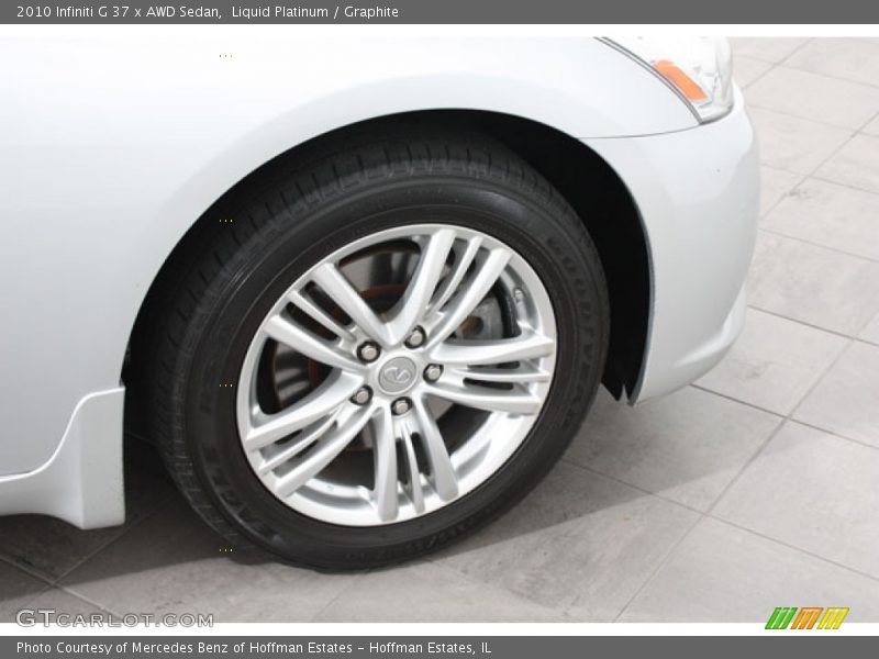 Liquid Platinum / Graphite 2010 Infiniti G 37 x AWD Sedan