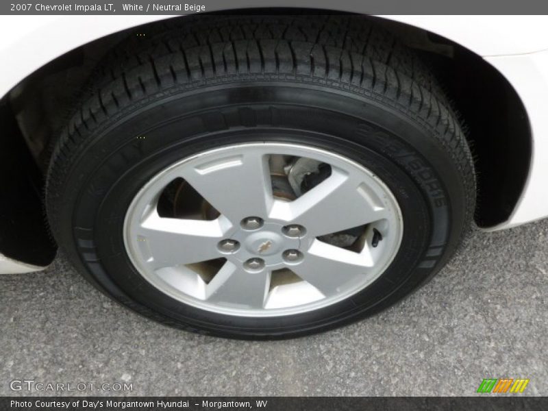 White / Neutral Beige 2007 Chevrolet Impala LT