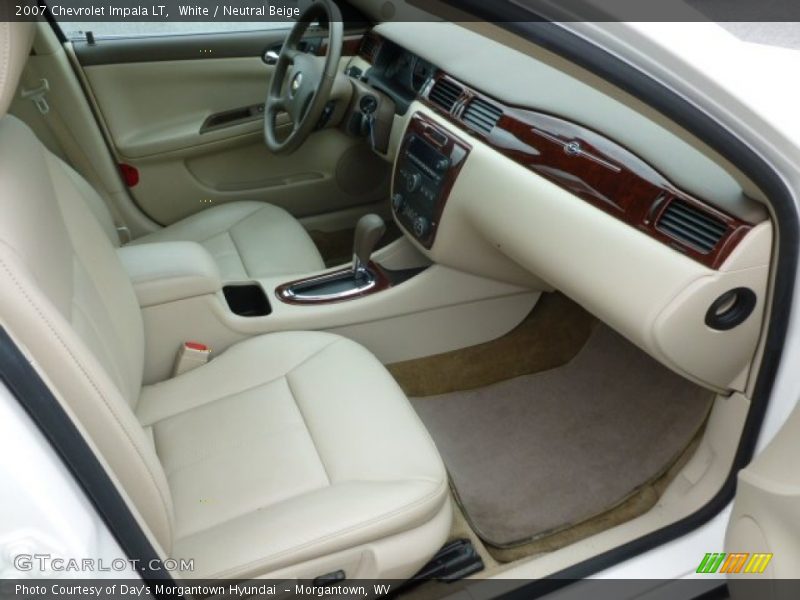 White / Neutral Beige 2007 Chevrolet Impala LT