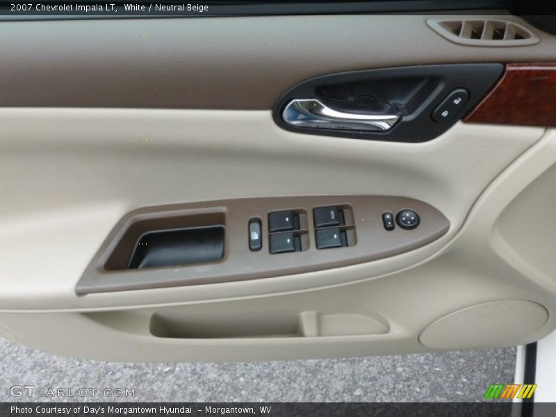 White / Neutral Beige 2007 Chevrolet Impala LT