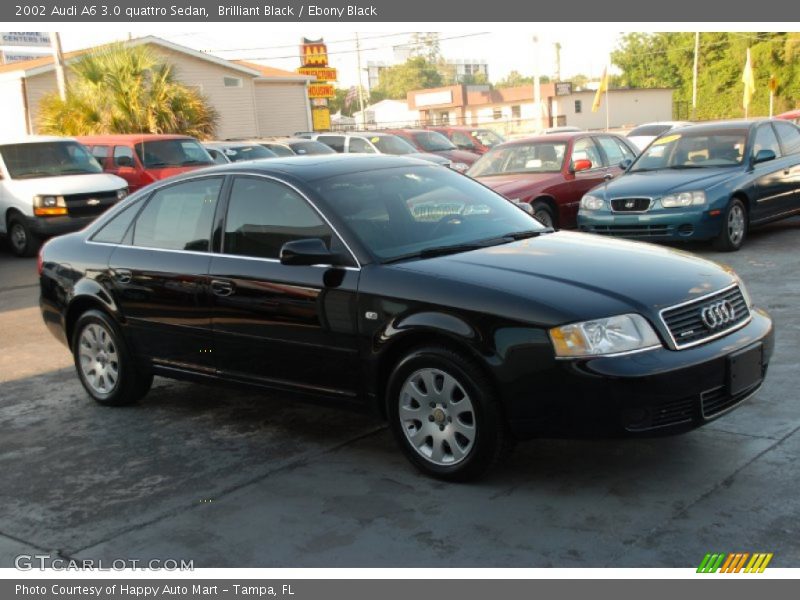 Brilliant Black / Ebony Black 2002 Audi A6 3.0 quattro Sedan