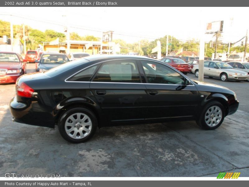 Brilliant Black / Ebony Black 2002 Audi A6 3.0 quattro Sedan