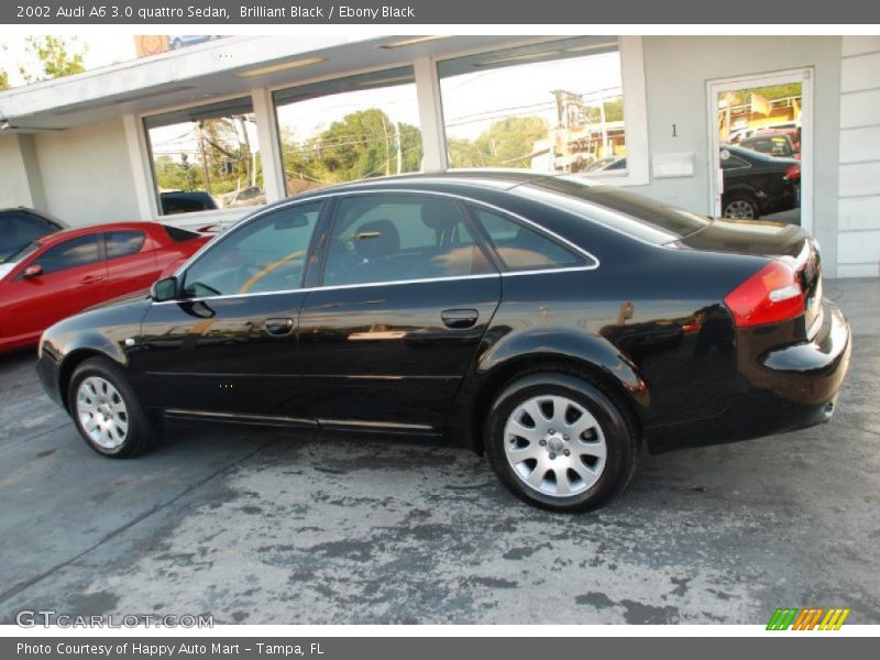 Brilliant Black / Ebony Black 2002 Audi A6 3.0 quattro Sedan