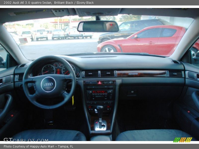 Brilliant Black / Ebony Black 2002 Audi A6 3.0 quattro Sedan