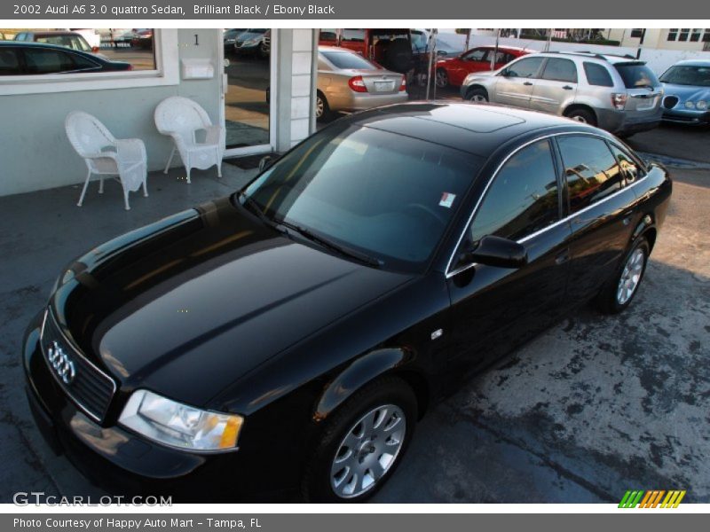 Brilliant Black / Ebony Black 2002 Audi A6 3.0 quattro Sedan